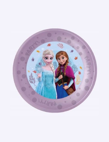 Set farfurii plastic reutilizabile 4 bucati Disney, mov