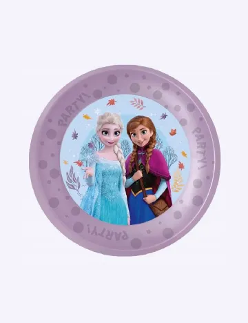 Set farfurii plastic reutilizabile 4 bucati Disney, mov