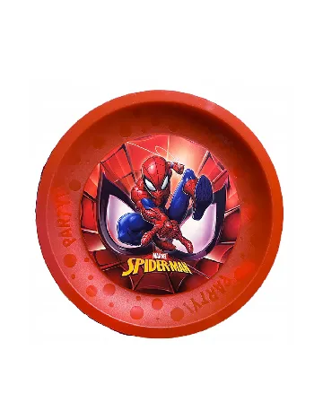 Set farfurii plastic reutilizabile 4 bucati Marvel, rosu
