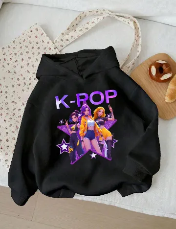 Hanorac Shein Kids, negru