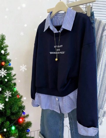 Bluza SHEIN, bleumarin