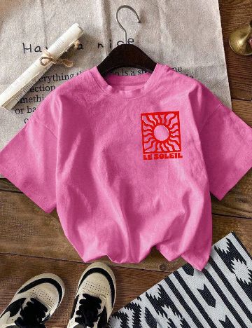 Tricou SHEIN CURVE, roz