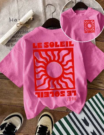 Tricou SHEIN CURVE, roz