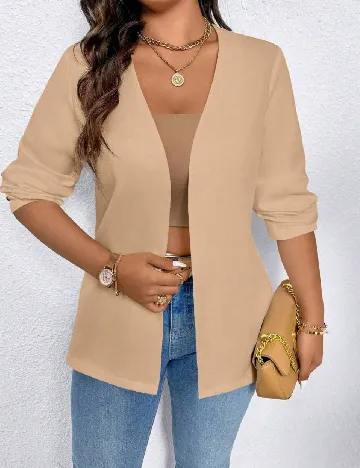 Blazer Emery Rose Curve, maro deschis