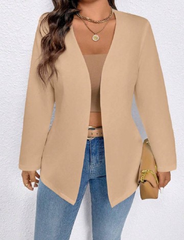 Blazer Emery Rose Curve, maro deschis