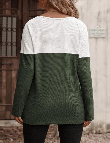 Bluza SHEIN CURVE, verde