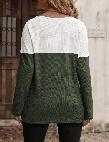 Bluza SHEIN CURVE, verde