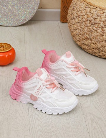 Adidasi Shein Kids, alb/roz