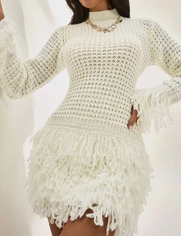 Rochie scurta SHEIN, ecru