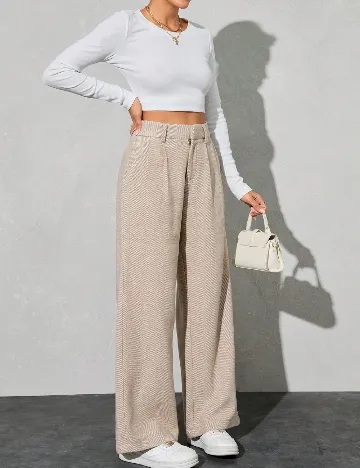 Pantaloni SHEIN, maro deschis