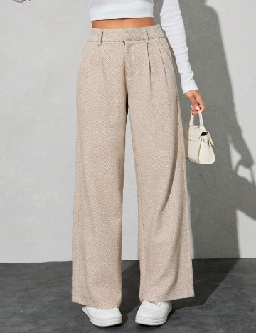 Pantaloni SHEIN, maro deschis