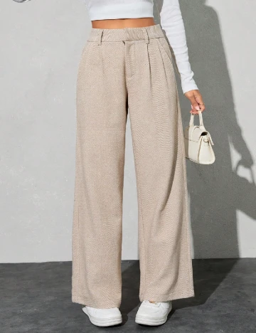 Pantaloni SHEIN, maro deschis