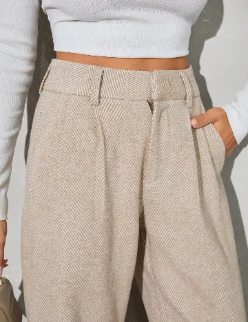 Pantaloni SHEIN, maro deschis