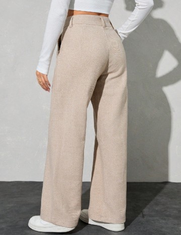 Pantaloni SHEIN, maro deschis