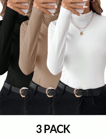 Set bluze 3 bucati SHEIN, mix culori