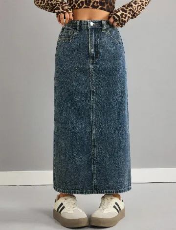 Fusta Shein Kids, albastru