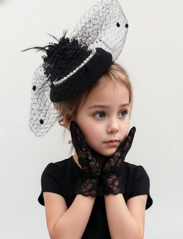 Set palarie si manusi Shein Kids, negru