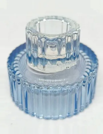 Suport lumanare, albastru