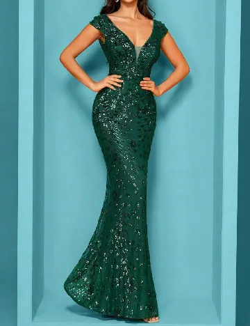 Rochie lunga SHEIN, verde