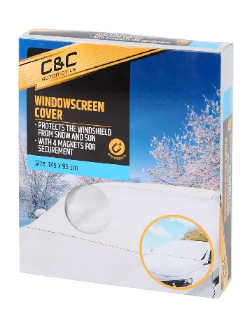 Husa pentru parbriz C&C Automotive, alb