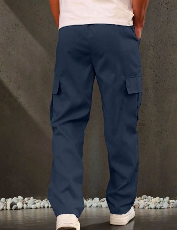 Pantaloni SHEIN, bleumarin