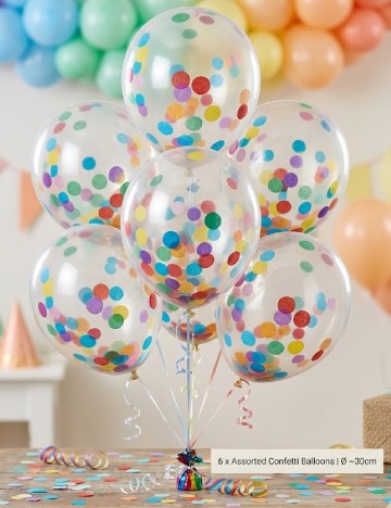 Set baloane 6 bucati, mix culori