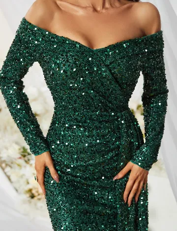 Rochie lunga Giffniseti, verde
