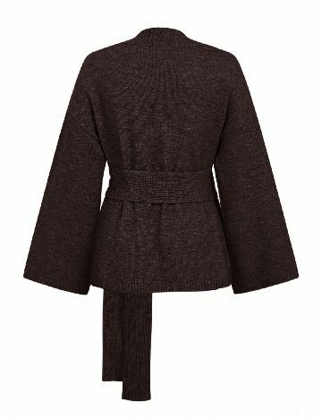 Cardigan SHEIN, maro inchis