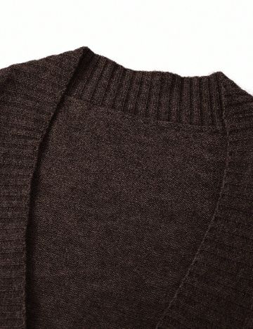 Cardigan SHEIN, maro inchis