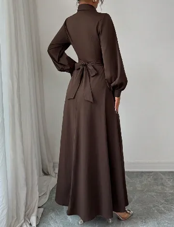 Rochie lunga SHEIN, maro inchis