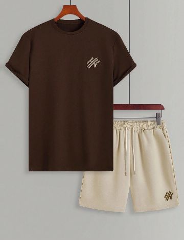 Compleu SHEIN, maro/crem