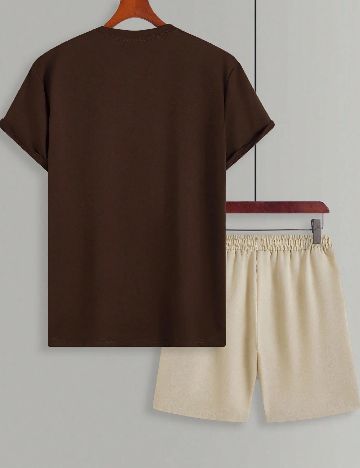 Compleu SHEIN, maro/crem