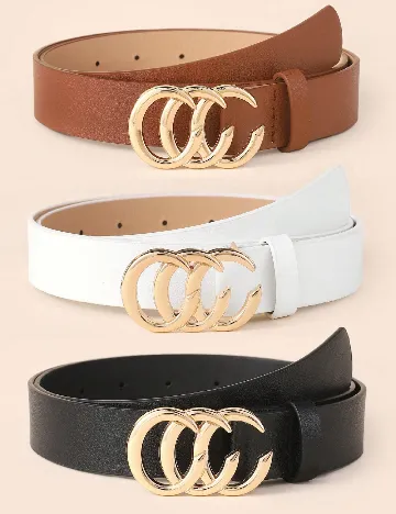 Set Curele 3 bucati SHEIN, mix culori