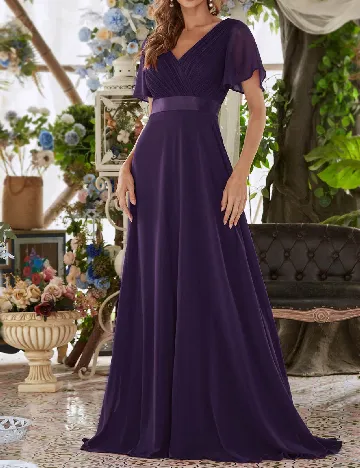 Rochie lunga Ever-Pretty, mov