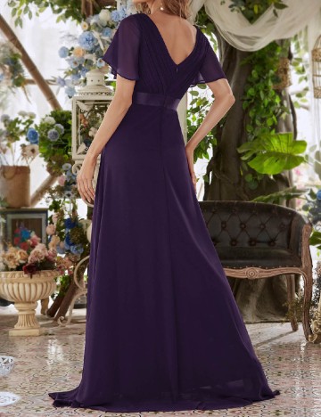 Rochie lunga Ever-Pretty, mov