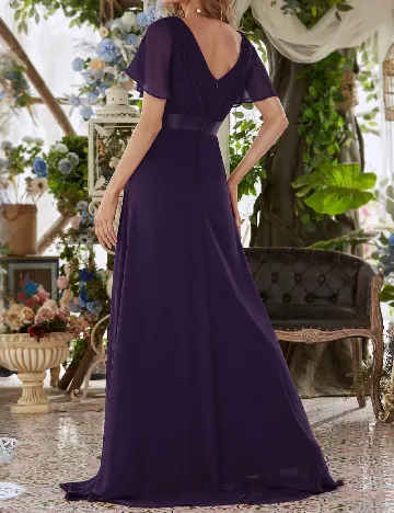 Rochie lunga Ever-Pretty, mov