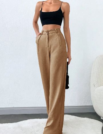 Pantaloni SHEIN, maro