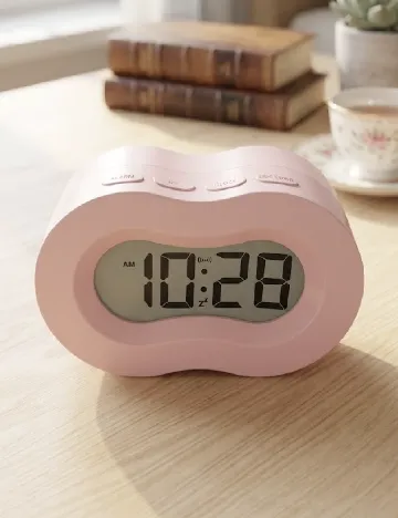 Ceas deșteptător digital Schou, roz