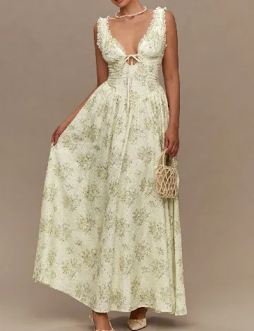 Rochie lunga SHEIN, crem