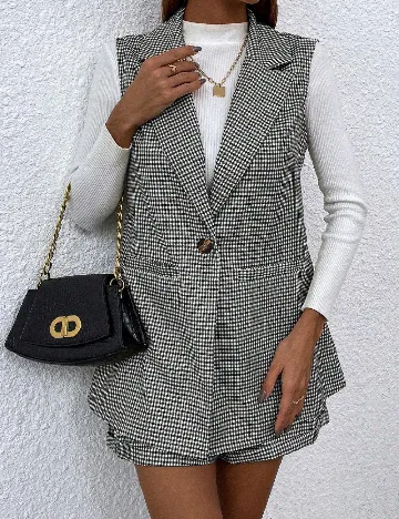 Compleu SHEIN, negru/alb