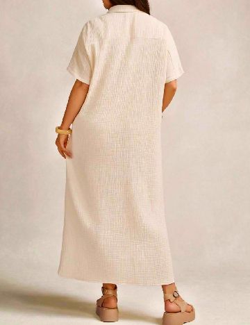 Rochie medie SHEIN CURVE, crem