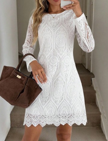 Rochie scurta SHEIN, alb