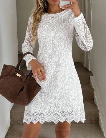 Rochie scurta SHEIN, alb