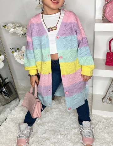 Cardigan Shein Kids, mix culori