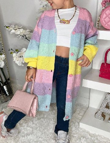 Cardigan Shein Kids, mix culori