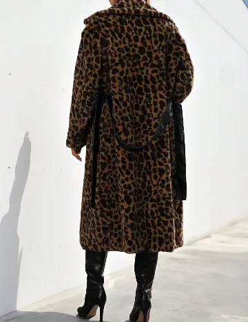 Palton Aveloria, animal print