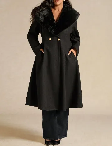 Palton SHEIN CURVE, negru