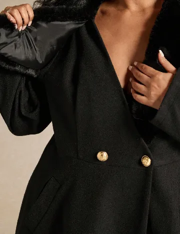 Palton SHEIN CURVE, negru