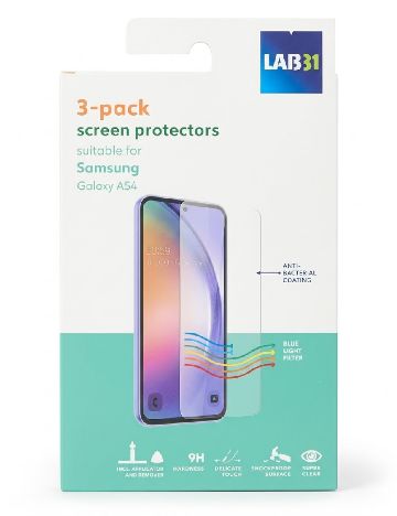 Set folie sticla Samsung Galaxy A54 3 bucati LAB 31, transparent