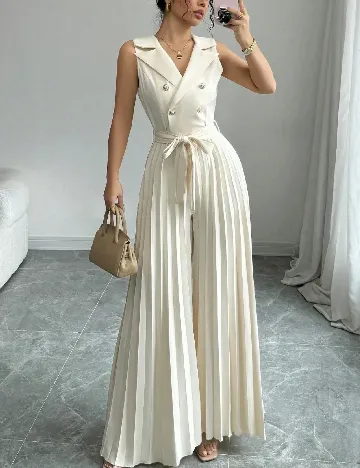 Salopeta SHEIN, ecru